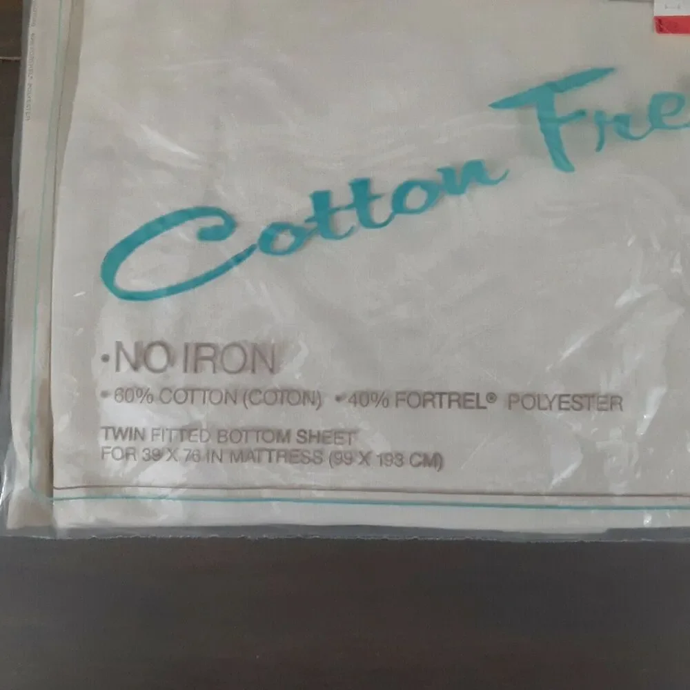 Vintage New Cannon Cotton Fresh Twin Fitted Sheet Crisp,Classic